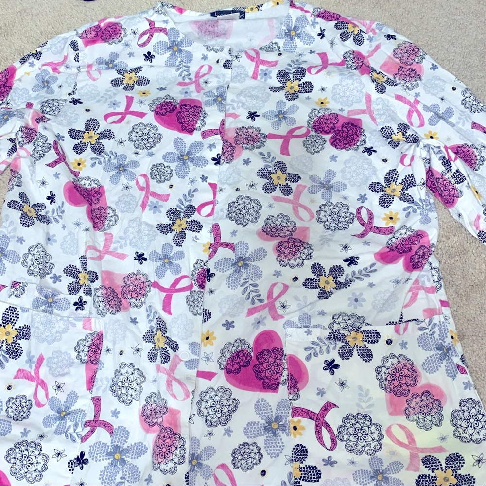 Breast cancer awareness Scrub jacket